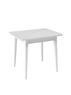 Стол KENNER 900 М белый/стекло белое глянец