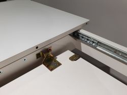 Стол KENNER 1100s белый/стекло белое сатин