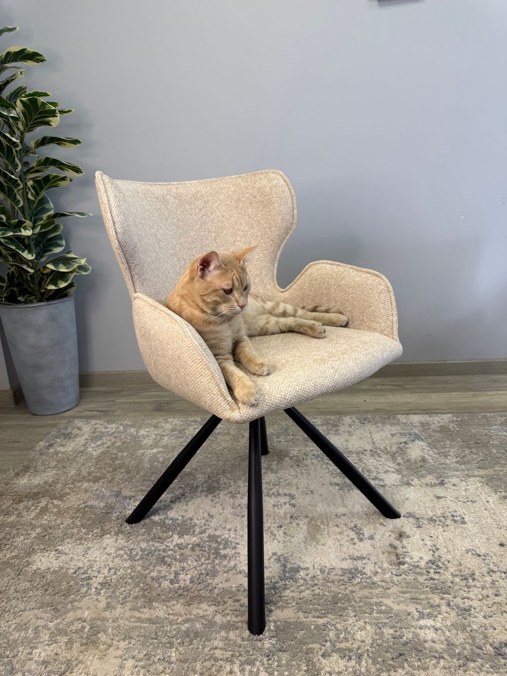 Стул KENNER 311SD черный/бежевый