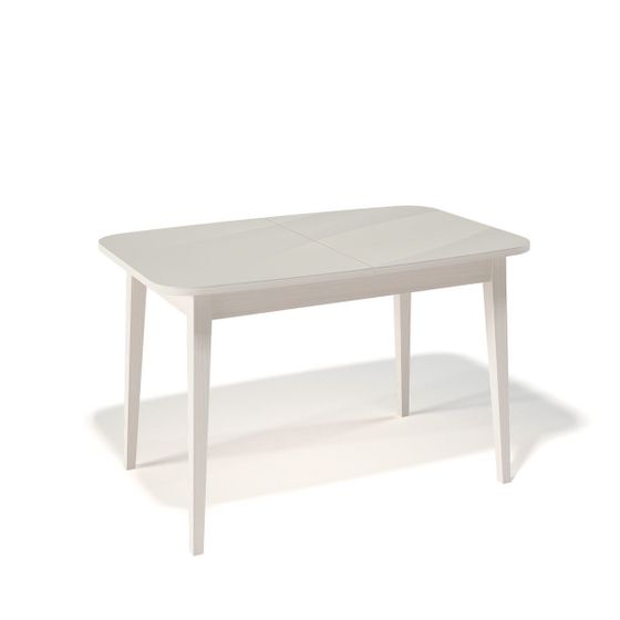 Стол KENNER 1200М  крем/стекло крем глянец