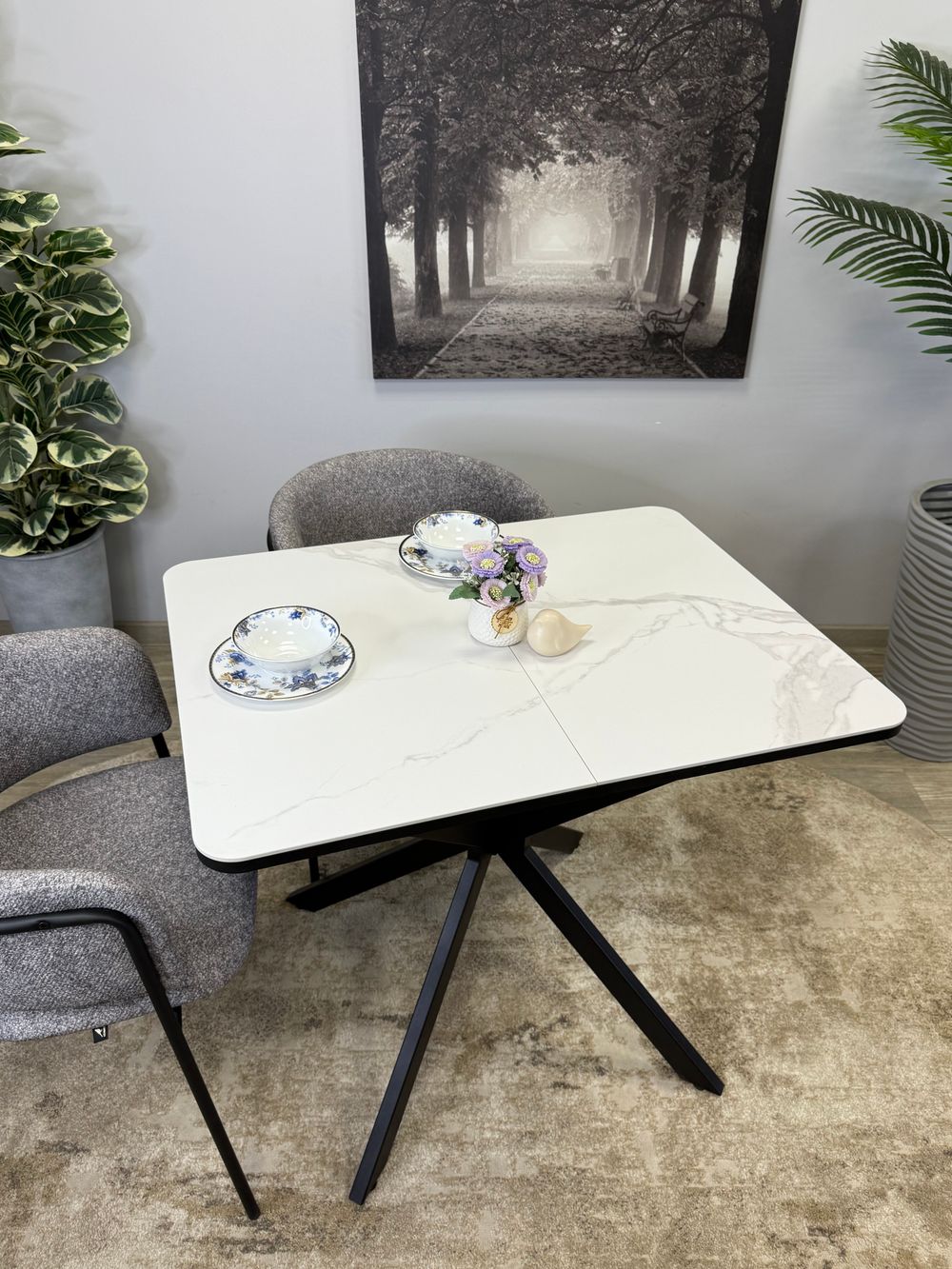 Стол Kenner BK900, белый/керамика COROLLA WHITE