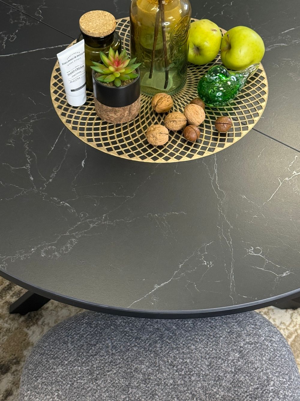 Стол KENNER R900 черный/керамика черная