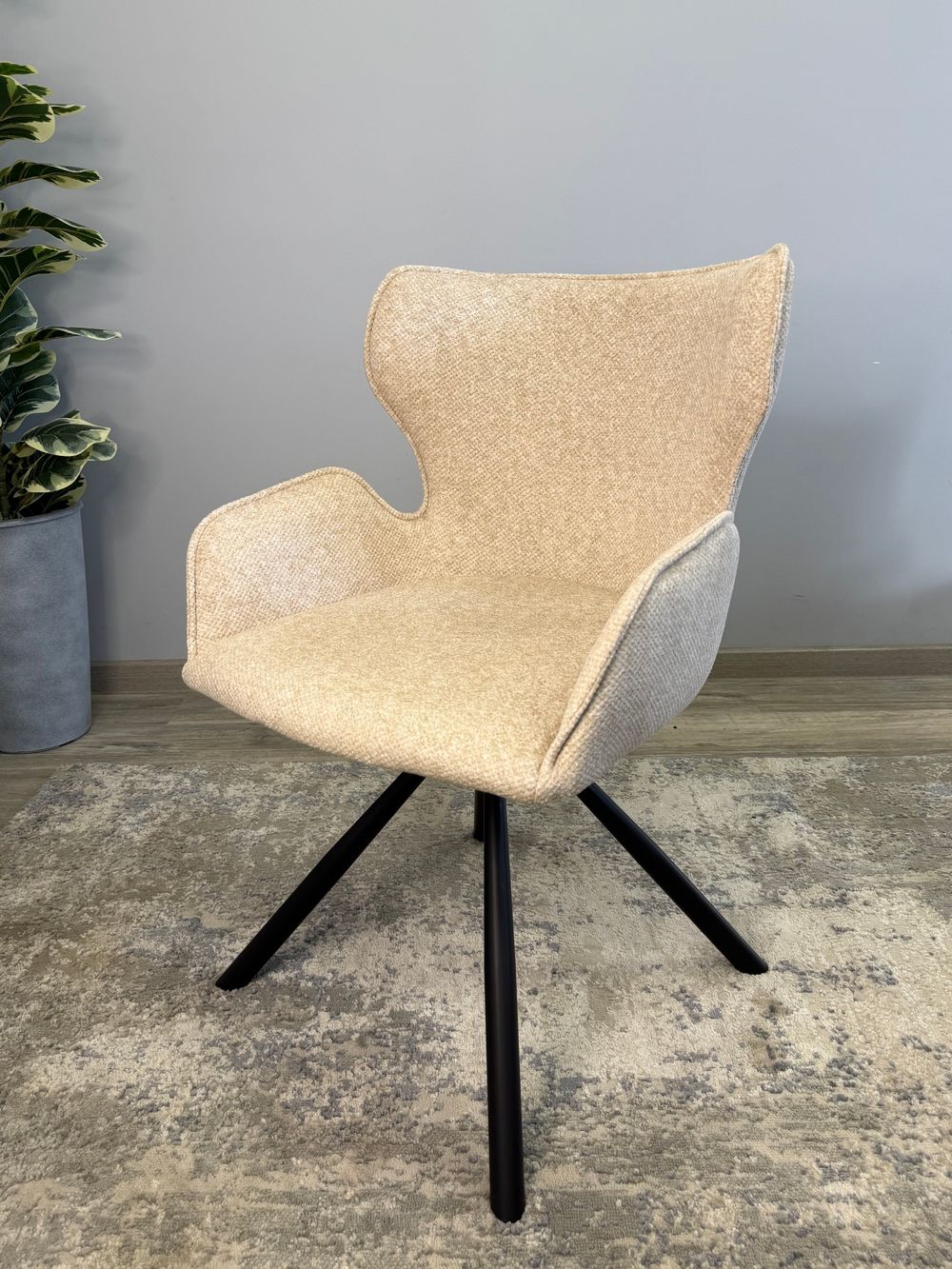 Стул KENNER 311SD черный/бежевый