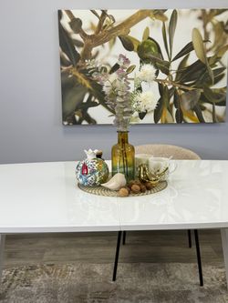 Стол KENNER SL1600 белый/стекло белое глянец