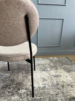 Комплект стульев 2шт KENNER 301SD черный/бежевый микробукле