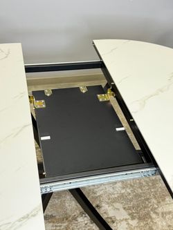 Стол Kenner R1000, черный/керамика TOP ALPINE WHITE арт.170118