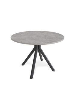 Стол KENNER AR1000 черный/мрамор светло-серый