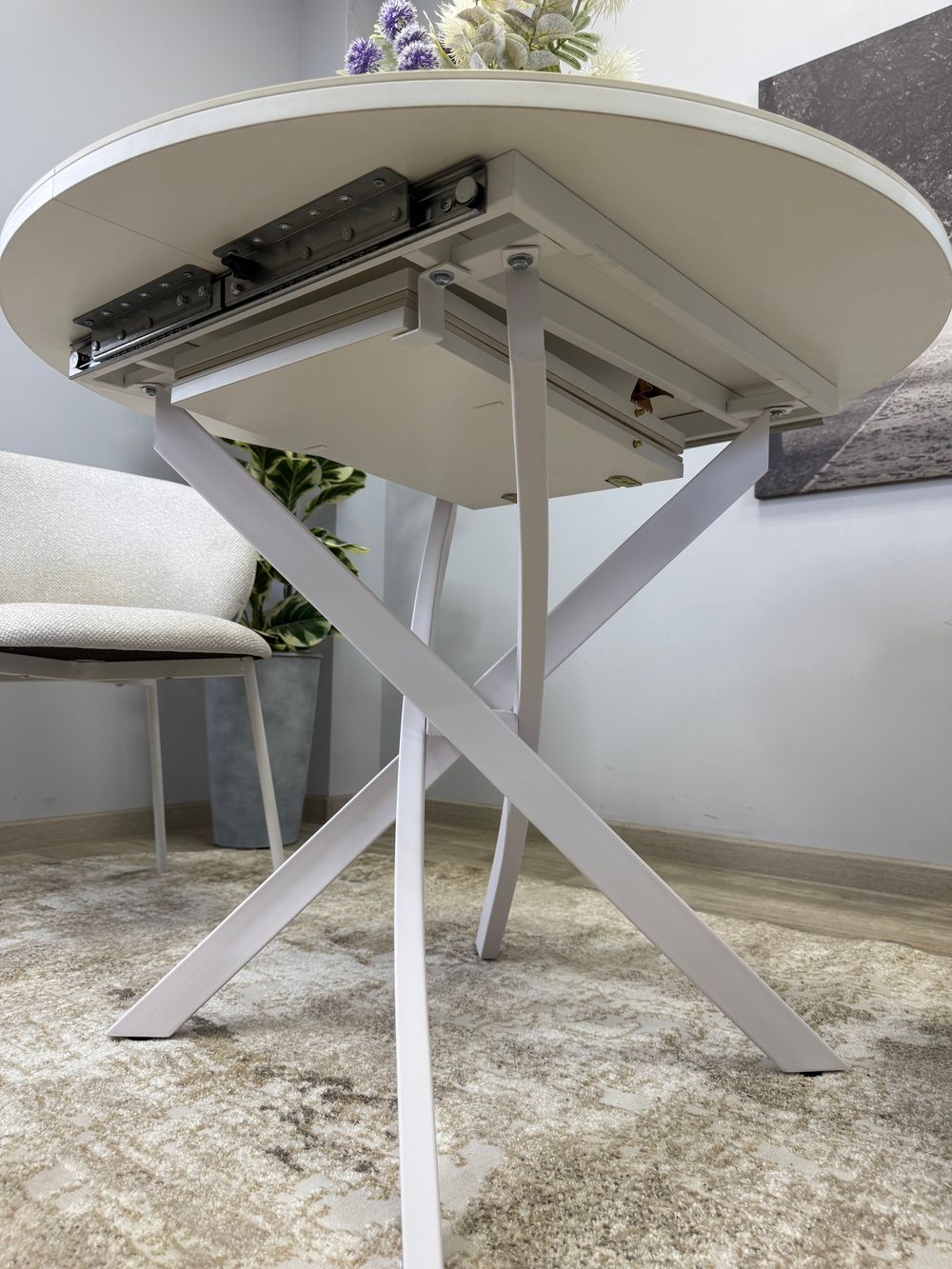 Стол KENNER R900 белый/керамика белая