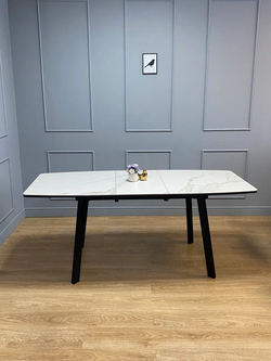 Стол KENNER AA1400 черный/керамика белая