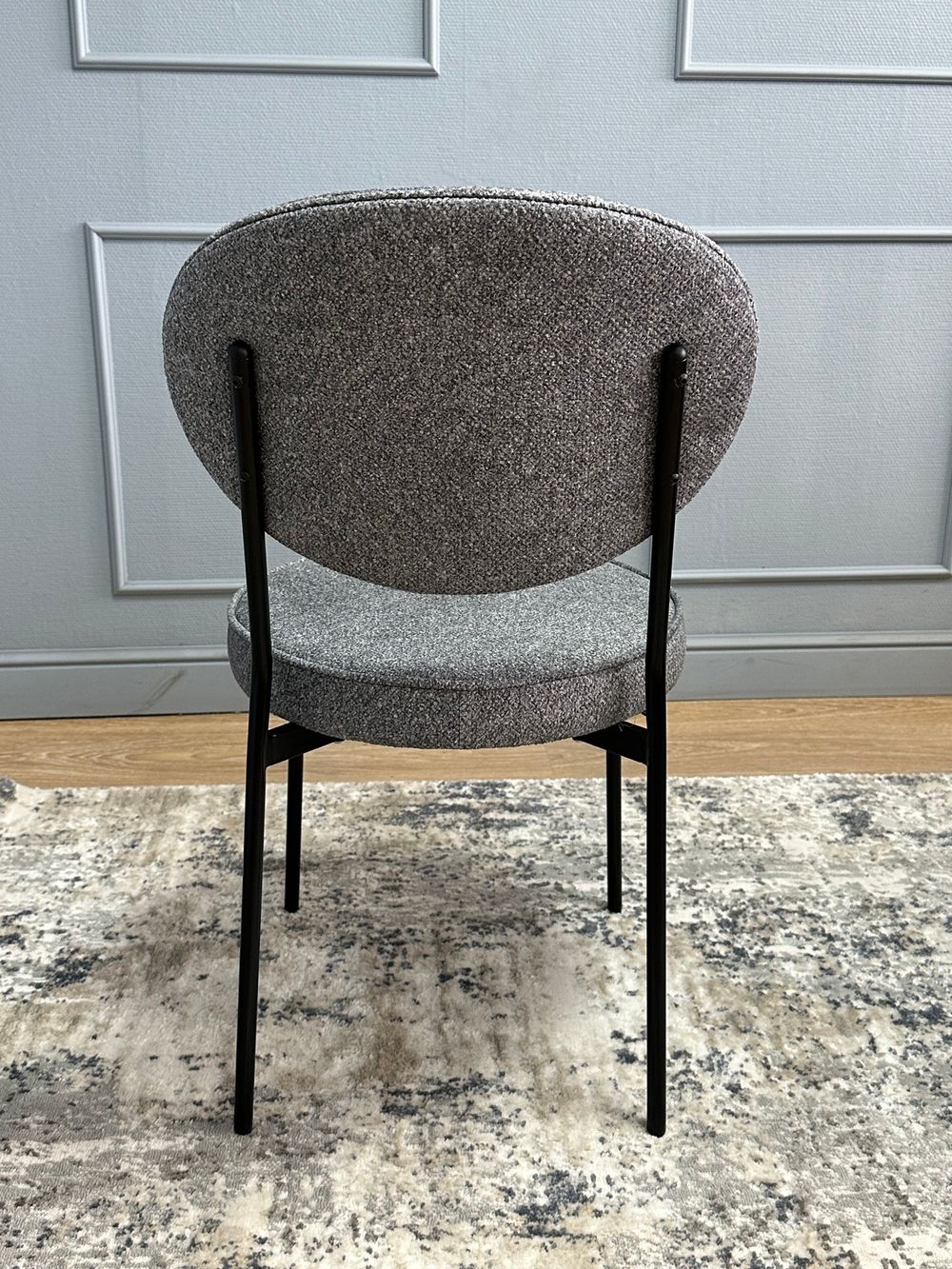 Комплект стульев 2шт KENNER 301SD черный/серый микробукле