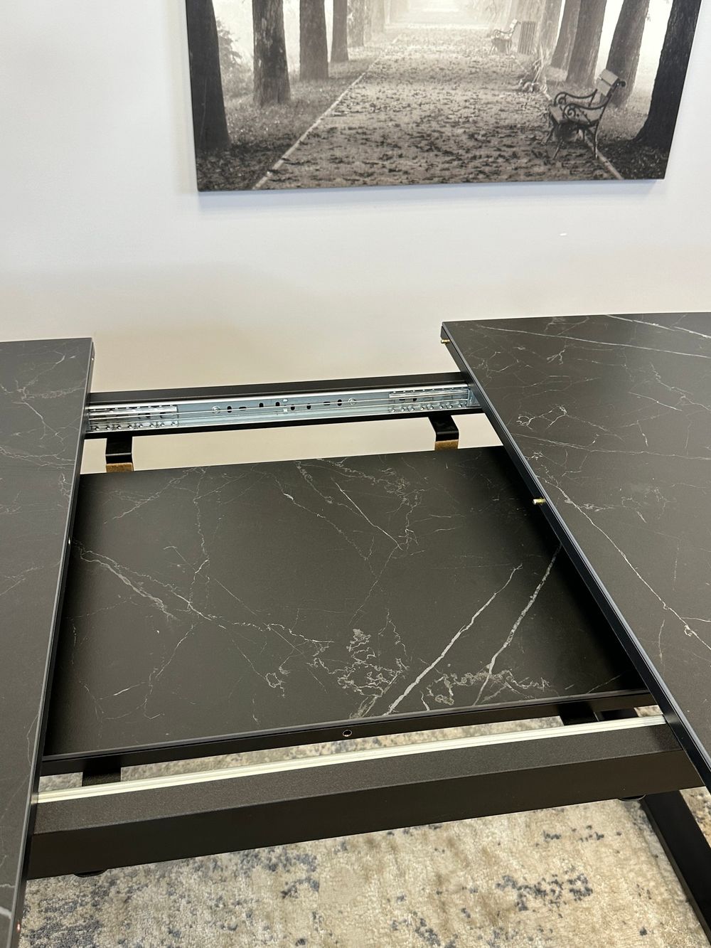 Стол KENNER AZ1400 черный/керамика черная