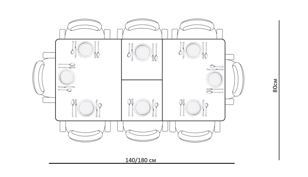 Стол KENNER KR1400 черный/керамика мрамор белый глянец