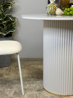 Стол Kenner LD900, белый/керамика мрамор белый глянец