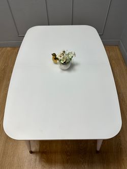 Стол KENNER K1200 белый/стекло белое сатин