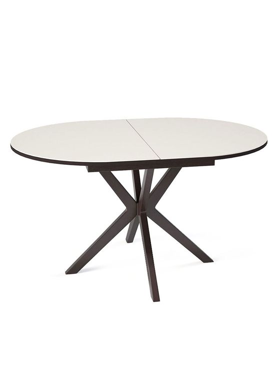 Стол KENNER B1300 венге/стекло крем сатин