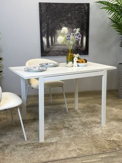 Стол KENNER LK1000 белый/керамика GLORIA WHITE