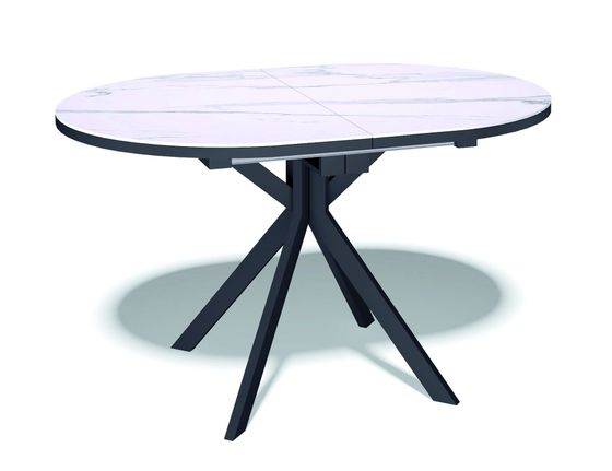 Стол Kenner DO1200, черный/керамика TOP ALPINE WHITE арт.170118