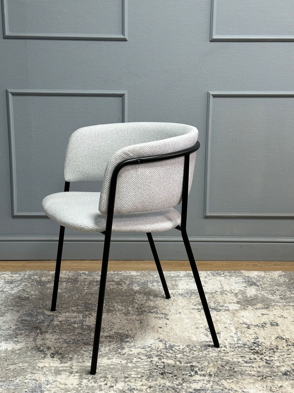 Комплект стульев 2шт KENNER 303SD черный/микробукле серебристый