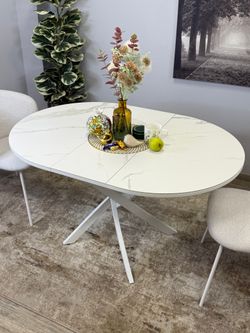 Стол Kenner R1000, белый/керамика TOP ALPINE WHITE арт.170118