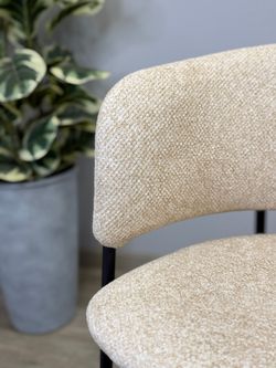 Стул KENNER 303SD черный/микробукле бежевый