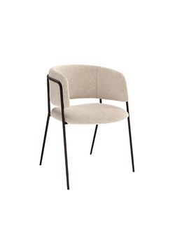 Стул KENNER 303SD черный/микробукле бежевый