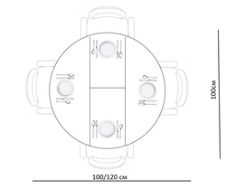 Стол KENNER K1000 венге/стекло белое сатин