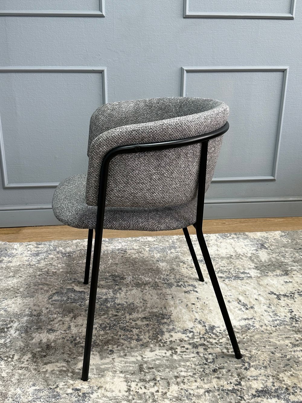 Комплект стульев 2шт KENNER 303SD черный/микробукле серый