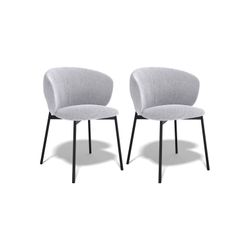 Комплект стульев 2шт KENNER 306SD черный/серебристый