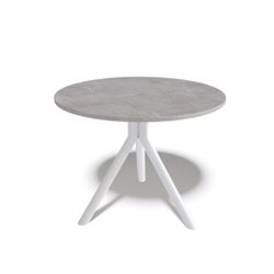 Стол KENNER RR900 белый/мрамор светло-серый