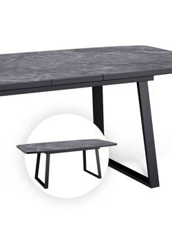 Стол KENNER AZ1400 черный/керамика черная