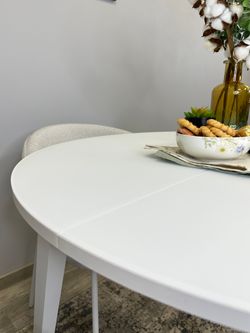 Стол KENNER 1000 М белый/стекло белое сатин