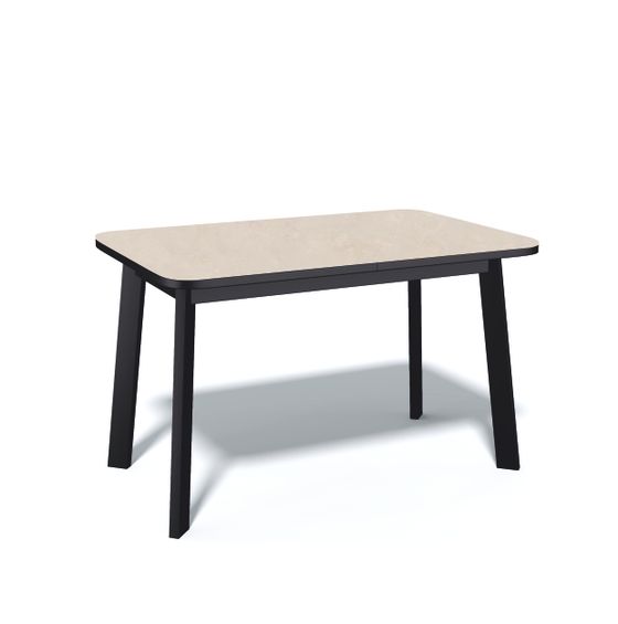 Стол Kenner AK1200, черный/керамика OKARA LIGHT YELLOW