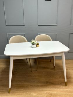 Стол KENNER K1200 белый/стекло белое сатин