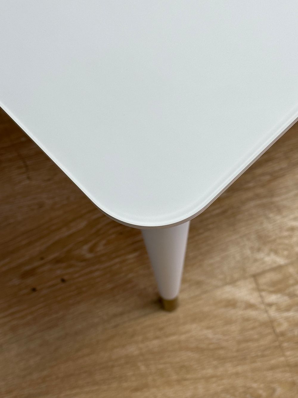 Стол KENNER K1100 белый/стекло белое сатин