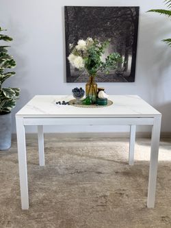 Стол KENNER LK1000 белый/керамика GLORIA WHITE