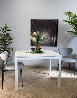 Стол KENNER LK1000 белый/керамика GLORIA WHITE