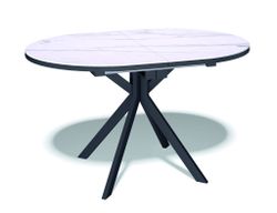 Стол Kenner DO1200, черный/керамика TOP ALPINE WHITE арт.170118