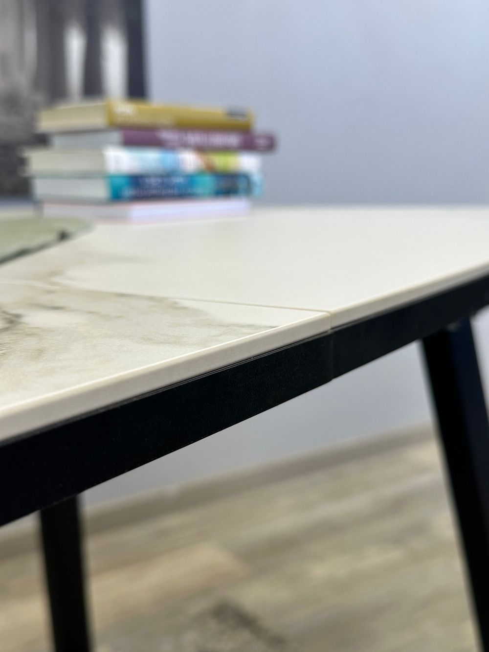 Стол KENNER AZ1400 черный/керамика белая