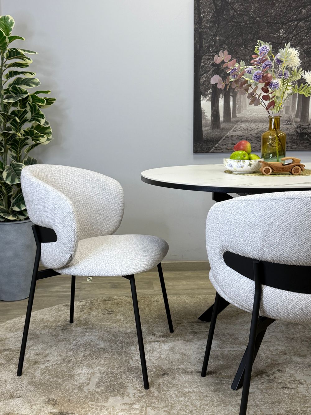 Стул KENNER 306SD черный/серебристый