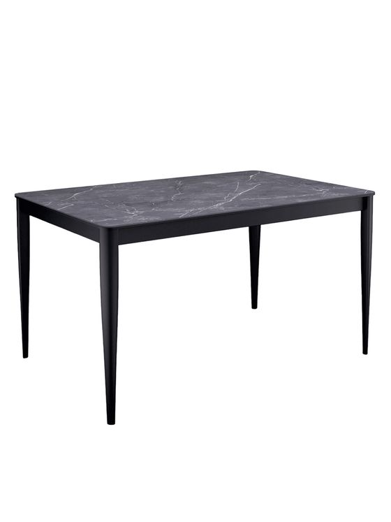 Стол KENNER KS1400 черный/керамика мрамор черный