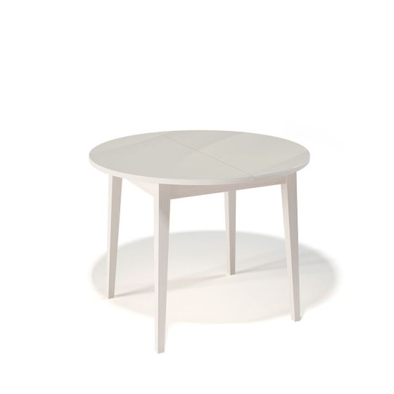 Стол KENNER 1000 М крем/стекло крем сатин