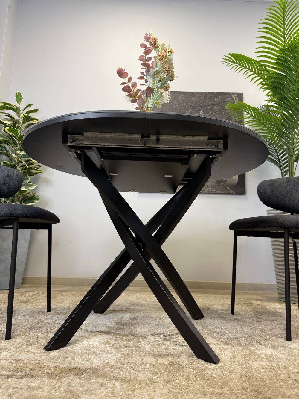 Стол Kenner R1000, черный/керамика SHAKESPEARE BLACK арт.170106