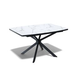 Стол KENNER BR1200 черный/керамика белая