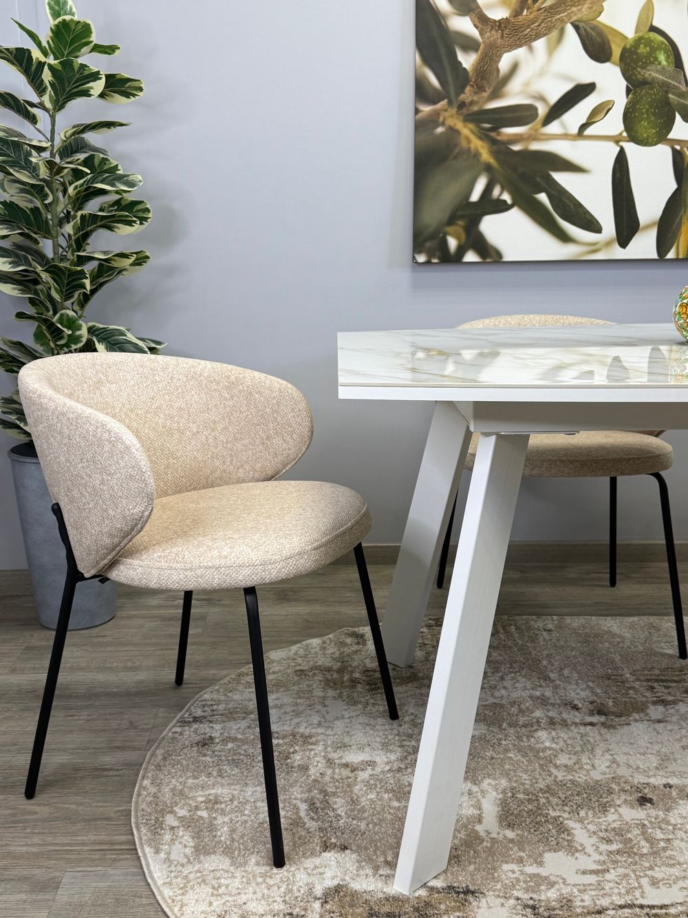 Стол KENNER SL1600 белый/керамика белая глянец