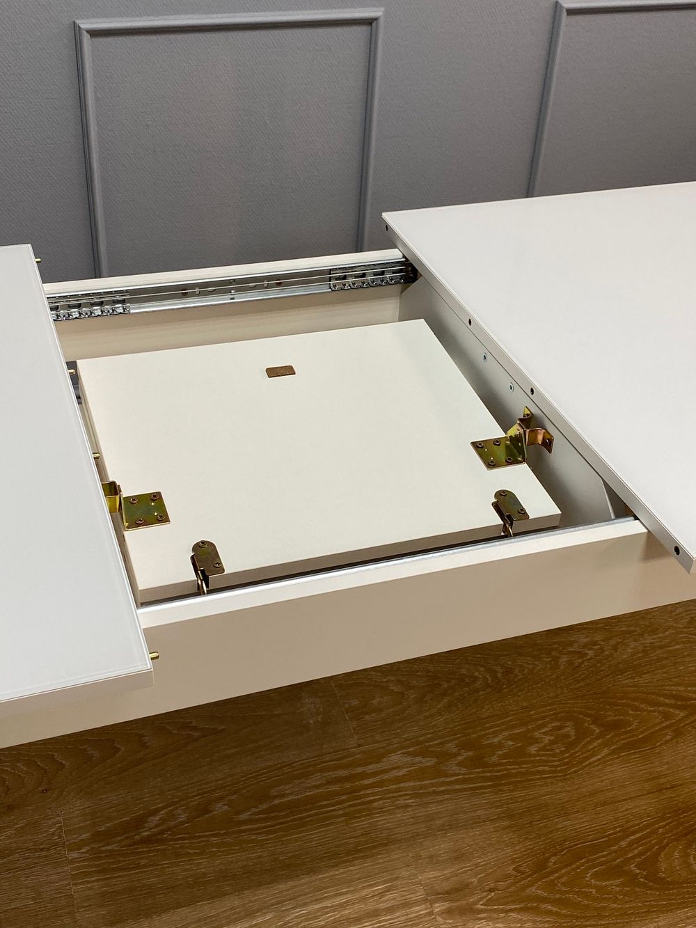 Стол KENNER 1100 М белый/стекло белое глянец