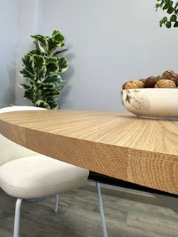 Стол Kenner DO1100, белый/дуб натуральный