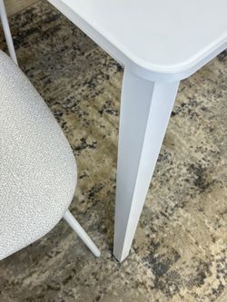 Стол KENNER 900 М белый/стекло белое сатин