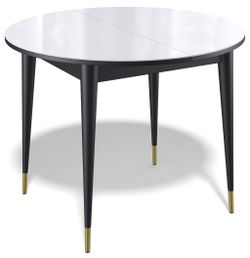 Стол KENNER 1000K венге/стекло белое глянец