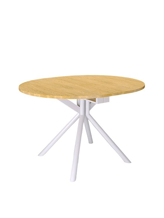 Стол Kenner DO1100, белый/дуб натуральный