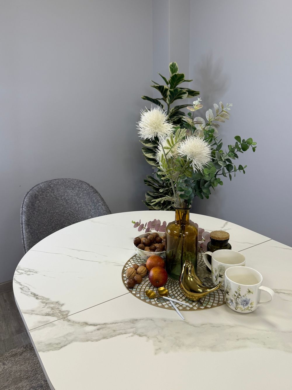 Стол KENNER DO1200 белый/керамика белая